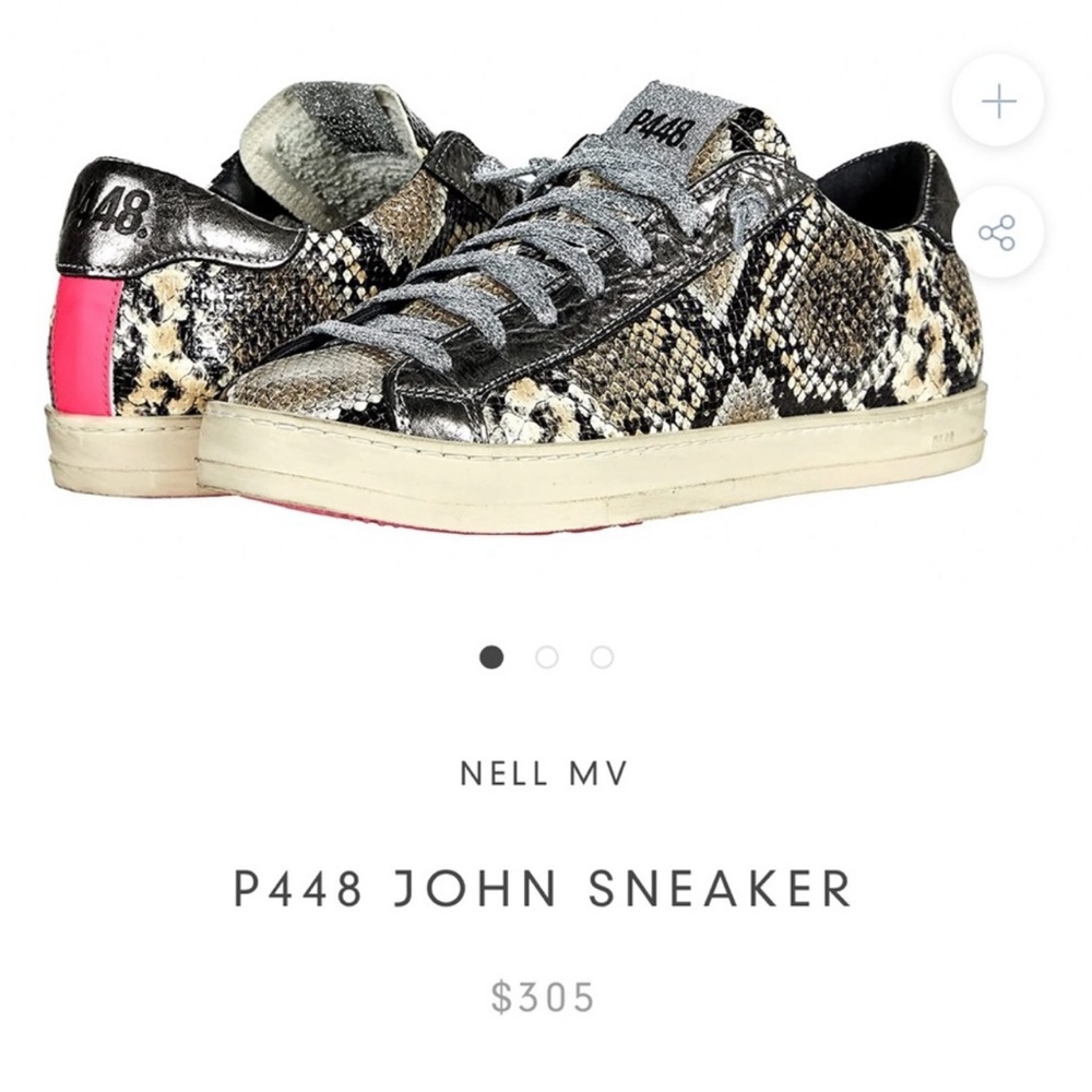 P448 John Sneaker - Python & Pink - image 1